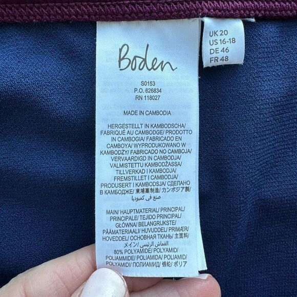 Boden Boy Short Swim Bottoms Women's Size 16 - 18 - Picture 8 of 11